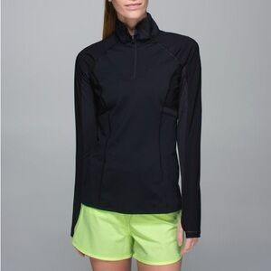 Lululemon Trail Bound Half Zip Black Running Shirt 4